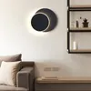 Decoração de lâmpada de parede para decoração de casa luzes interiores de mesa circular quarto ângulo ajustável 1 pacote arandelas de luz LED LED
