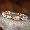 Bracelets de charme BOHO perlé tressé Bracelet en pierre naturelle bohème tissage empilable bijoux en gros livraison directe