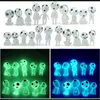 Inne zapasy Halloween Dekoracja figurki Glow Aliens Halloween dostarcza Noctilucent Microandscape Ornaments Garden Garden do domu L0823