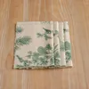 Table Mats Flower Kitchen Dining Mat Leaves Plant Cotton Linen Placemat Bowl Cup Colorful Floral Coffee Green Leaf Dinner