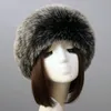 Beanie/Skull Caps HT3452 Fur Hat Women Thick Warm Faux Fur Russian Hat Ushanka Ladies Skullies Beanies Female Winter Hats for Women Headband 230822