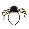 Inne świąteczne zapasy imprezy Halloween Temat Horror Horror Big Spider Hair Bands Kreatywne opaski na głowę Happy 2023 Halloween Day Ghost Festival Decor L0823