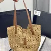 Merk Stro geweven tas Luxe Designer Messenger Bags Mode Vrouwen Outdoor vrijetijdsstrandtas Dames Handtassen Portemonnee