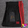 Pantalones para hombres Agujas multicolores Deporte Hombres Mujeres 1 Alta calidad Multi bordado Mariposa Raya AWGE Pantalones 230822