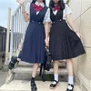 Kleding sets Japanse stijl dames mouwloze pinafore jurk jk suit middelbare scholier student uniformen klasse losse casual kleding 2023 mode