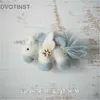 Dvotinst Newborn Baby Photography Props Mini Wool Рождественская милая животные куклы Санта -Клаус Стрельба Съемка Фото реквизит HKD230823