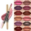 Lipstick Matte Multi-functional Lipstick-Pen Sweatproof Solid Easy To Apply Private Label Lipstick Lip Liner 2 In 1 Custom Bulk Makeup 230823