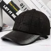 Ball Caps X7032 Sheep Leather Hat Adult Genuine Baseball Outdoor Suede Printed Bucket Natural Skin