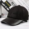 Capsini a sfera X7032 Cappello in pelle di pecora adulta Genuina Baseb