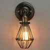 Vägglampor edison vintage ljuskronor rustik tråd hängande industriell bur ljus sovrum korridor293m