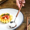 Домашний винтажный розовый ручка стейка главная еда. Вилка вилка Spoon Commercial Hotel Light Luxury Cutlery Dailware Кухонный бар HKD230812