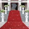 Party Supplies Red Carpet Runner Runway Rug för Wedding Christmas Thanksgiving Outdoor Accessories Hallway Längd Custom