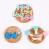 Wrap regalo 100 pezzi Placy Candy Packaging Borse colorato mini borse cartone animato fai da te fatti fatti a mano wrappy taffy