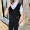 Herren lässige Shirts 2023 Ladenbesitzer Wind Jugend Trend Casual Fashion Summer Men Shortsleeved Slimfit Working Shirt Stylist 230823