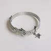 Очарование браслетов y2k harajuku Star Charms Стальные ремня браслетов для женщин Egirl Punk Bracelet Pentagram на ручных ювелирных изделиях 230822