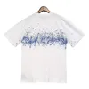 T-shirt designer de vêtements pour hommes T-shirt polo pour hommes splash encre graffiti imprimé rue hip hop T-shirt mode d'été pour hommes lâche manches courtes décontractées