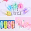 Nail Glitter 12Pcs Colorful Art Sequins Ultrathin Flakes 3d Mixed Star Heart Round Paillette Sparkling Manicure Decorations