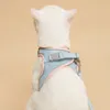 Dog Collars Leashes CAWAYI KENNEL Pet Harness Leash Set Training Walking Leads for Small Cats Dogs Floral Print Harness Collar Adjust Leashes Set 230823