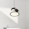 Lampy wiszące nordyckie projektanta jadalnia światła nowatorskie wystrój domu wiszące światło minimalistyczne sztuka oświetlenie