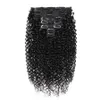 Perruques synthétiques cheveux humains pince à vague profonde dans les cheveux pince brésilienne en 8 pièces ensemble pince de couleur noire naturelle ins cheveux remy 826 pouces 120G x0823