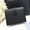 Top Genuine Leather Wallet Card Holder Men's Women's Wallet Caviar Wallet Women's Folding Wallet full grain leather wallet