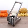 Stainless Steel Home French Fries Cutters Potato Chips Strip Cutting Machine Maker Slicer Chopper Dicer With 2 Blades