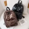 Torby szkolne jasne skórzane torba dla kobiet moda prosta kolorowy plecak wolny plecak wielkopasowy plecaki studenckie 230823