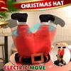 Fun Spoof Prank Electric Christmas Hat Electric Christmas Gift Doll Sing Songs Santa Pants Toy Gift For kids Adults In Stock HKD230823