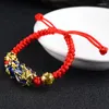 Charm Bracelets Chinese Feng Shui Pixiu Bracelet Wealth Health Good Luck Rope Braided For Women Men Jewelry Gifts Accessories