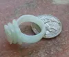 Кластерные кольца Сертифицированы зеленая Бирма естественный a Jade Jadeite Flower Ring USA 7.5