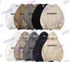 Essentialhoodie Designer Warm Hoodie Hoodie Men's Pullover Sweatshirt svart vit grå hane och kvinnlig par stil avslappnad enkel tryckt alfabet ess hoodie