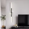 Vägglampa Modern LED -säng minimalistisk inre ljus för vardagsrum sovrum trappor tv bakgrundsdekor lampor lampor