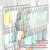 Hängare Metal Hanger Multi-Layer med Clip Multipurpose Handduk förvaring för hembalkong
