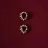 Oreille manchette BALMORA S925 argent rubis rouge pierre Zircon boucles d'oreilles pour femmes fille rétro à la mode pierre précieuse fête d'anniversaire bijoux cadeau 230822