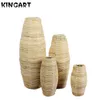 Vaso de bambu grande vaso vaso de piso grande casamento decorativo de vaso alto caseiro vaso artesanal vaso de flores tecida retrô big vaso no chão 89 hkd230823