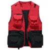 Men's Vests Spring Autumn Outdoors Military Patchwork Zip Up Jacket Fashion Fishing Vests For Men's Pocket Pography Casua Waistcoat 230822