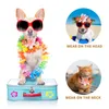 Vêtements de chien 1pc réaliste guirlande de fleurs artificielles Sombrero bandeaux pour cérémonies cérémonie plage couronne chat