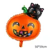 Party Decoration Halloween Aluminium Film Balloon Bat Ghost Festival Ballon Pumpkin Sickle Witch Undead Skull Baloon Happy Helloween Decor Balon L0823