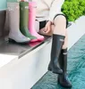 Rainboots Womens Fashion Non Slip Rain Boots Adult Water Shoes Waterproof Boots Long Overshoes