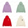 Erkek Hoodie ve Kadın Tasarımcısı Hoodie Yüksek Kaliteli Kazak İşlemeli Kırmızı Kalp Sonbahar/Kış Yuvarlak Boyun Külot Çift Sweatshirt