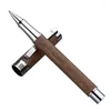 Luxury Rollerball Pen Walnut And Rosewood Business Office Writing Gifts Black Refill Ballpoint Pens