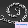 Steel Chain Dog Collar Double Row Chrome Plated Choke Training Show Safety Control Apparel