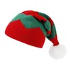 Natal Santa Beanie chapéu de malha elfo Papai Noel Claus Verde Riche de malha de crochê Hap feliz 2024 Ano novo Feliz Natal HKD230823