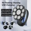 New 6 In 1 Electric Shaver For Men 9D Independently 9 Floating Cutter Head Waterproof Razor Multifunction USB Charging Trimmer L230823
