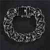 Designer Black Chain Cingan Chain New 15mm Jóias Hip Hop