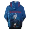 Women's Hoodies Sweatshirts Horror Movie Hellraiser Graphic Hoodie Men Clothing 3D Tryckt i Harajuku Fashion Y2K Pullovers Hooded Hoody 230822