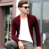 Herrtröjor Senaste design Autumn Mens Causal Knit Outwear Fashion Plain Knitwear Cardigan 230822