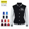 Vestes pour hommes Veste d'uniforme de baseball pour hommes Veste brodée imprimée personnalisée Lettre Street Vêtements Campus Group Class Uniforme Jaquetas 230822