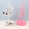 Jewelry Pouches 3 Colors Plastic Bird Tree Display Stand Holder Fashion Organizer Tower For Earring Necklace Ring Bracelet Rack