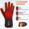 Five Fingers Gloves DAYWOLF Heated Rechargeable Battery Electric Ski Winter Glove Men Women SnowboardingThermal Skiing Liner Raynauds 230823